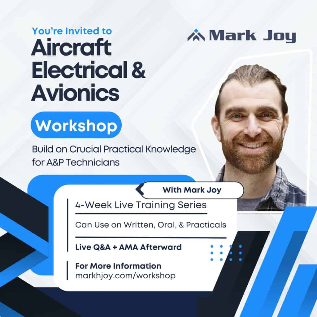 electrical and avionics workshop poster